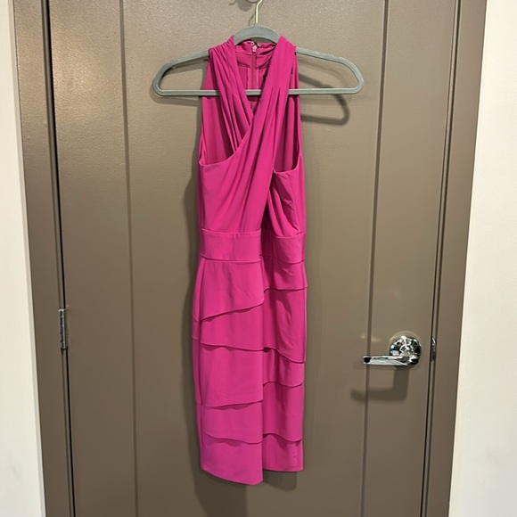 White House Black Market Instantly Slimming Twist-Neck Sheath Dress - Picture 5 of 7